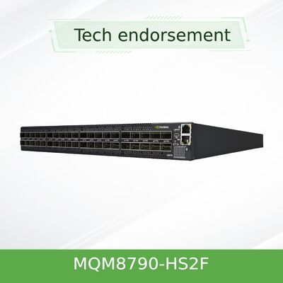 NVIDIA Quantum MQM8790-HS2F 200G InfiniBand Switch 40-Port Onbeheerd 200Gb/s Mellanox Alternatief