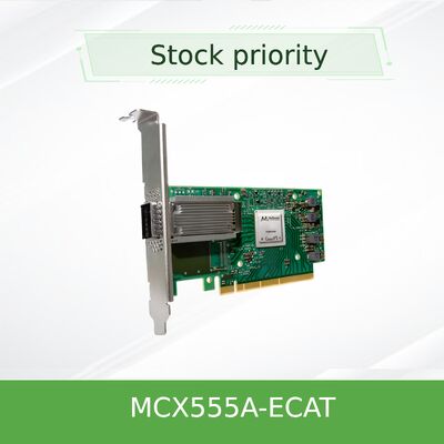 NVIDIA MCX555A-ECAT 100Gb/s Single-Port QSFP28 InfiniBand Adapter PCIe 3.0 x16 ConnectX-5 Network Card