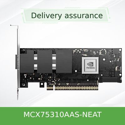 NVIDIA ConnectX-7 VPI Adapter   Dual-Port NDR 400Gb/s, PCIe 5.0, GPUDirect, RoCE ¥ MCX75310AAS-NEAT