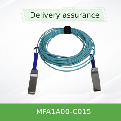 NVIDIA MFA1A00-C015 100Gb/s QSFP28 Actieve Optische Kabel – 15m 100GbE & InfiniBand EDR LSZH