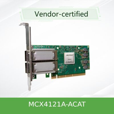 Mellanox ConnectX‑4 Lx EN MCX4121A‑ACAT dubbele poort 25GbE SFP28 Ethernet-adapterkaart