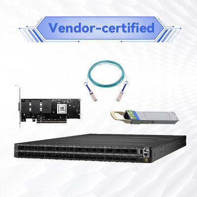 NVIDIA Quantum-2 MQM9700-NS2R 400Gb/s InfiniBand Switch – 64-Poort NDR, C2P Luchtstroom, On-Board Beheer
