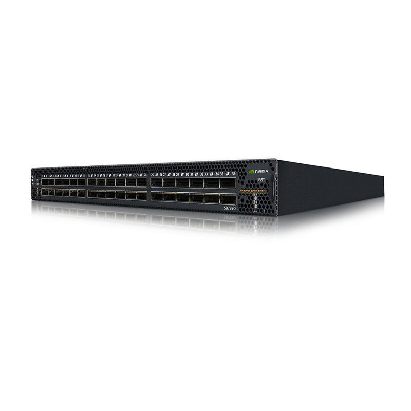 36p uiterlijk Geleid EDR 100Gb/S Slimme Mellanox Infiniband Non-Blocking Schakelaar MSB7890-ES2F