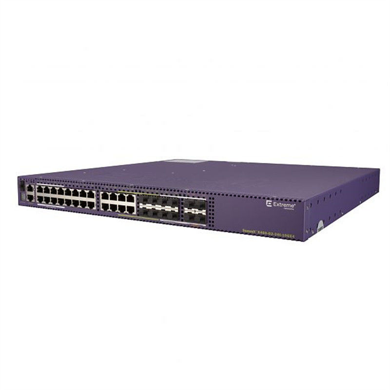 De stapelbare van de het Netwerkavb Schakelaar van 24ports Extreme x460-G2-24t-GE4-Basis 216Gbps