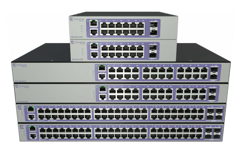 1000 basis-X SFP Extremeswitching Netwerk 16566 210 12T GE2 28 Gbps 20,8 Mpps