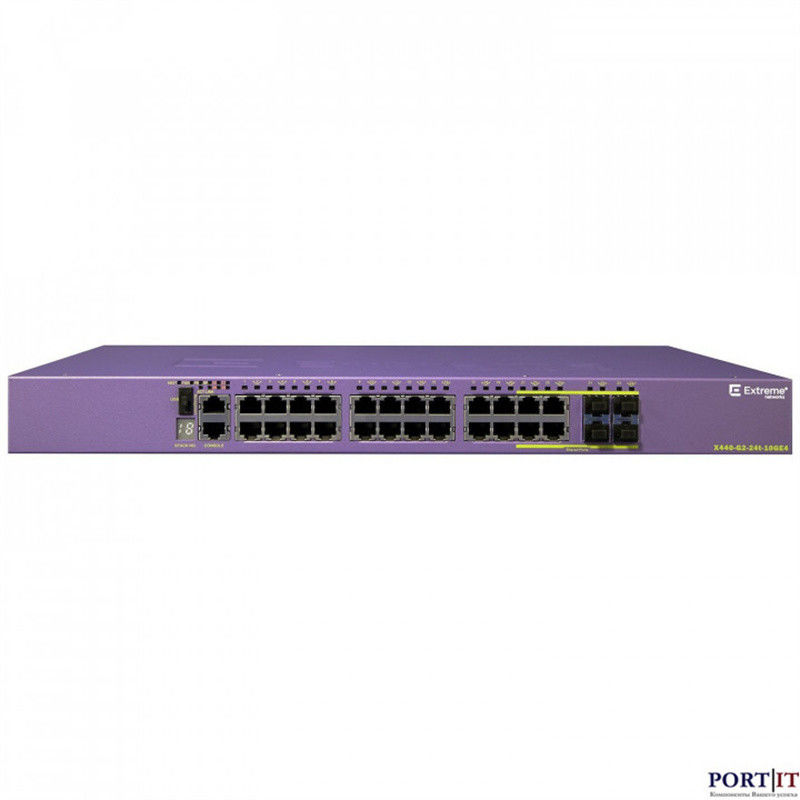 10GE4 Scalable AVB Extreme Networks X440 Switch G2 24T X440-G2-24p-10GE4