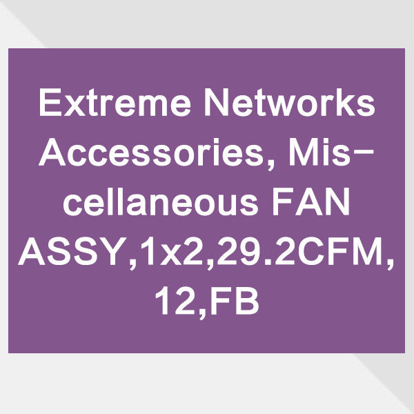 switch-licentie van X690 OEM Network Switch Fan 17115 Extreme X690 Luchttoevoer voor en achter