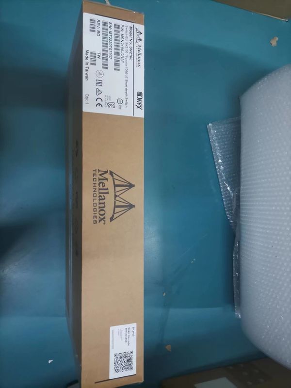 2 Schakelaar MSN2100-CB2F 100GbE 1U 16 QSFP28-Havens 2 AC PSUs X86 van Mellanox SN2000 van de kern de Korte Diepte