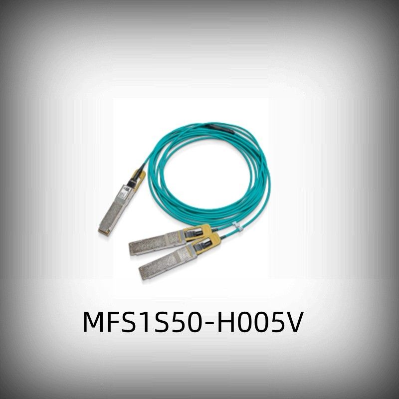 De lage van de de kabelmfs1s50-h005v Splitser van Latentiemellanox AOC Kabel Ethernet 200GbE aan 2x100GbE 5m