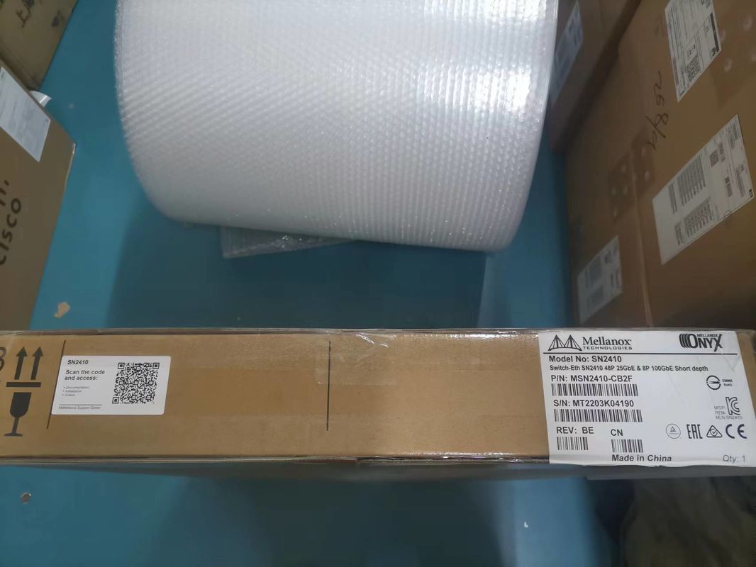 Het Netwerkschakelaar Ethernet van MSN2410-CB2F Mellanox met Onyx 18 SFP28 en 4 QSFP28-Havens