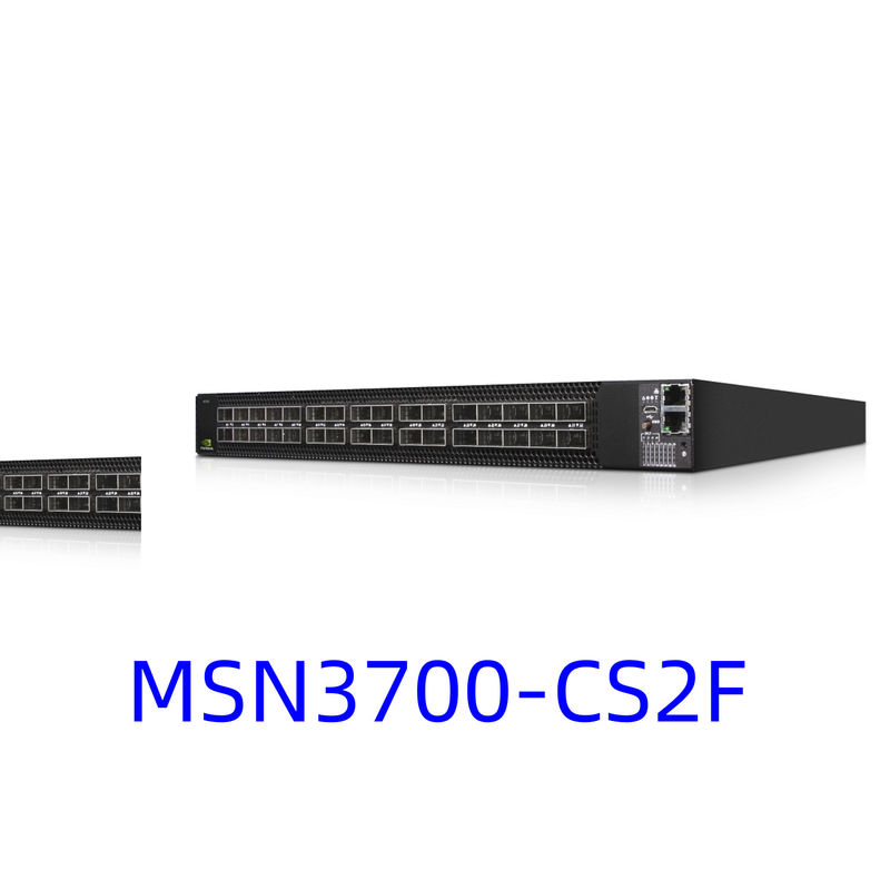 Van de het Netwerkschakelaar van MSN3700-CS2F Mellanox van de de Leverings (AC) de Standaarddiepte X86 cpu P2C Uitrusting van het de Luchtstroomspoor