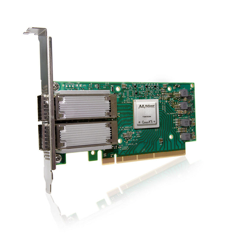 ConnectX-5 ex VPI-het Netwerkkaart EDR InfiniBand van Adaptermellanox en de Dubbele Haven QSFP28 mcx556a-EDAT van 100GbE