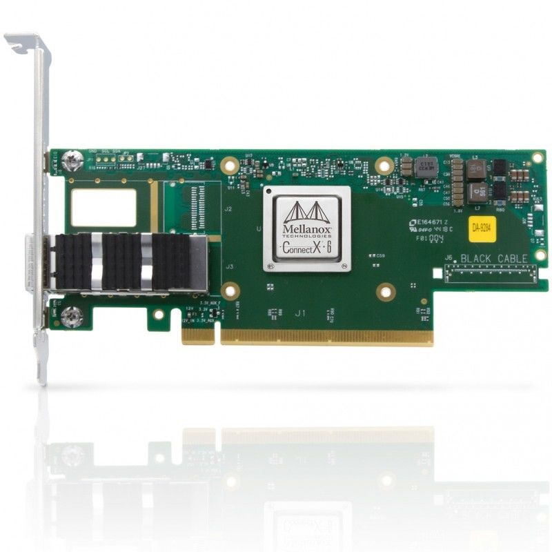 Mcx653106a-ECAT Mellanox 100gb Nic ConnectX- 6 de Dubbele Haven van VPI Hdr100 Edr Ib