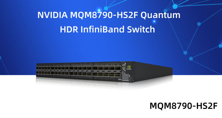 Schakelaar 40 QSFP56-Havens HDR 2 van MQM8790-HS2F Mellanox Infiniband Voedingenp2c Luchtstroom