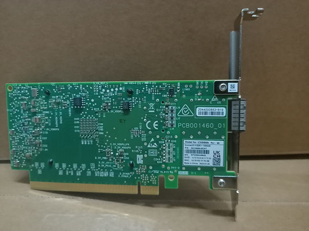 Mcx4121a-XCAT connectX-4 van de het Netwerkkaart 10GbE van Lx de ENGELSE Mellanox Dubbele Haven SFP28 PCIe3.0 X8