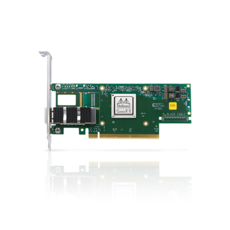ConnectX 6 Dual Port Adapter Mellanox-kaart ondersteunt 100 Gb/S MCX653105A-ECAT