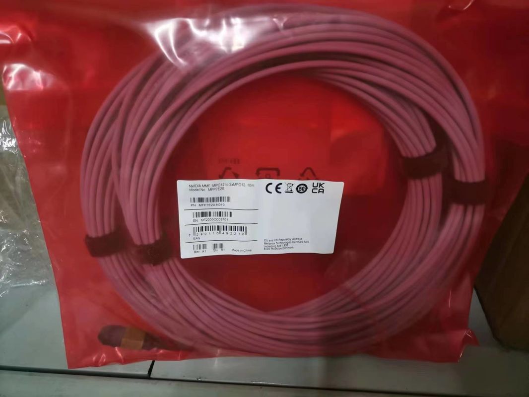 Mellanox DAC-kabel MCA4J80-N005 Actieve koperkabel IB Twin Port NDR 800 Gb/s OSFP 5 meter