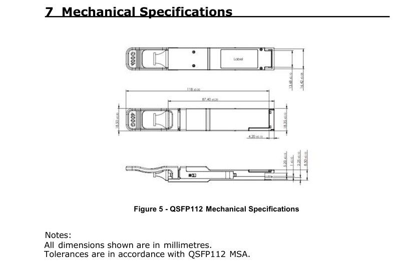 400G QSFP112 SR4 Hot-Plug Multimode Fiber Optic Transceiver 100m Interconnect voor datacenters en optische interconnecten
