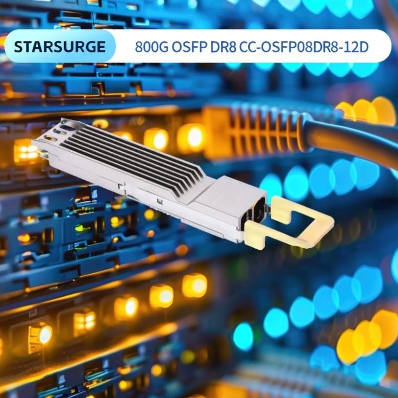 Computing Interconnect 800Gbps OSFP optische transceiver met hotpluggable dual MTP8APC connector en hoge gegevenssnelheid