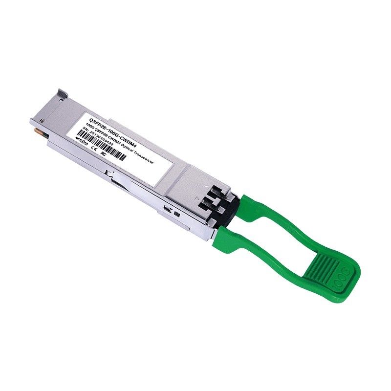 100G QSFP28 2km CWDM4 Glasvezel Transceivers Ethernet Netwerkvermogen ≤3.5W Minimale vordering ≤3.5W 2km Bereik Oorspronkelijk