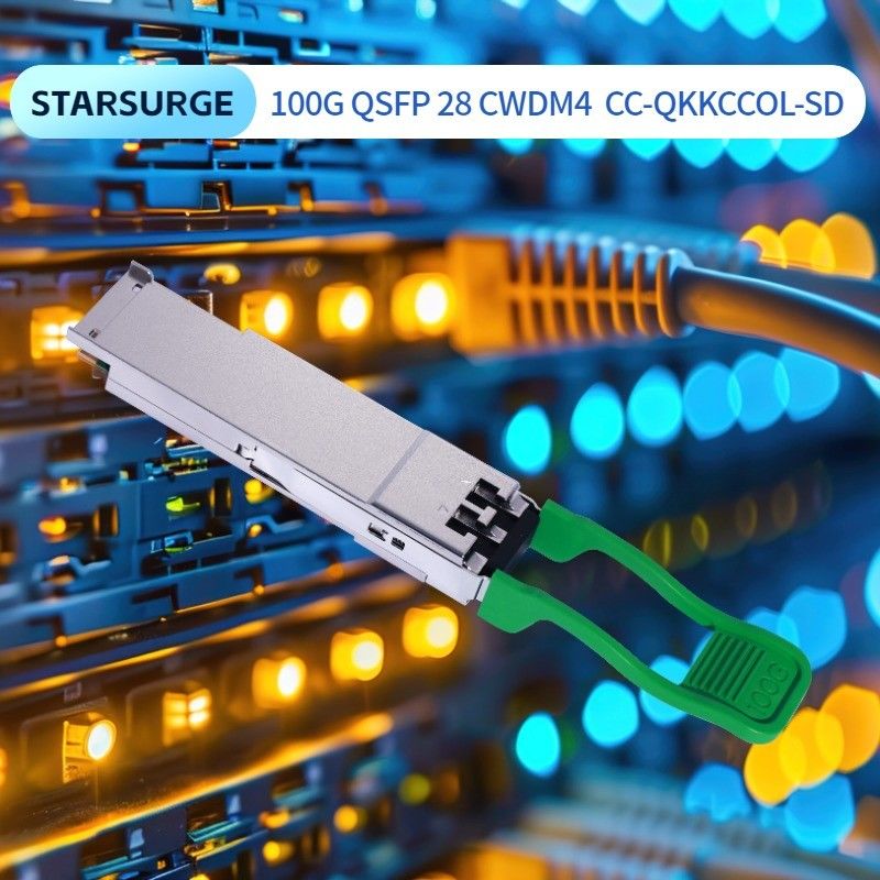100G QSFP28 2km CWDM4 Glasvezel Transceivers Ethernet Netwerkvermogen ≤3.5W Minimale vordering ≤3.5W 2km Bereik Oorspronkelijk