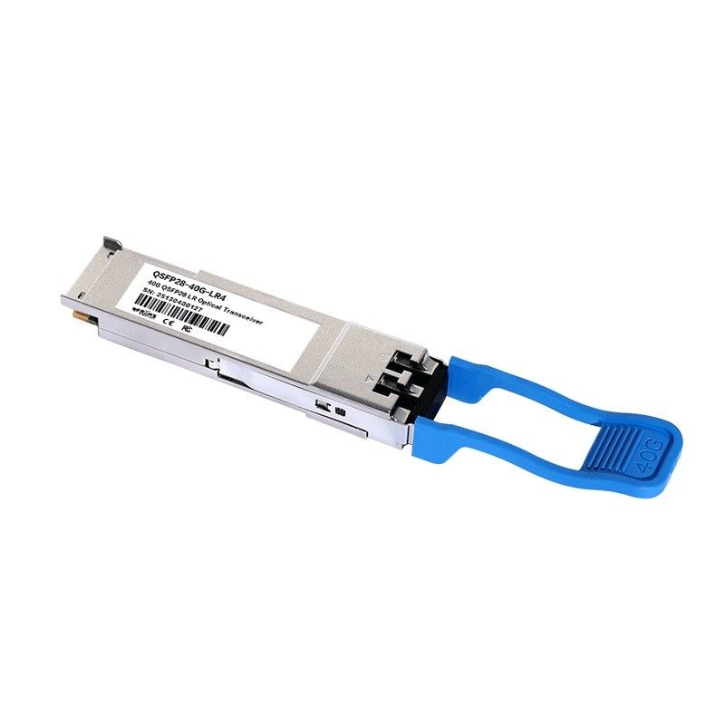 Transmissieafstand 10km 40Gb/s QSFP LR4 Optische Transceiver 1277.5nm 10km Duplex LC voor snelheidsoptische apparatuur