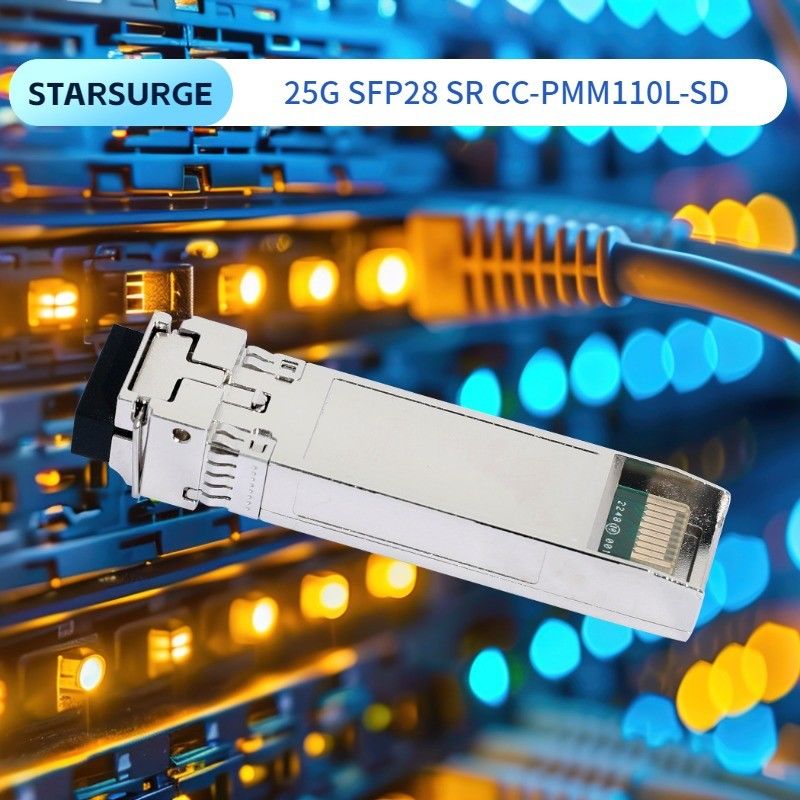 25G SFP28 SR Dual LC Transceivers Module Power Source DC 3.3V Compatibiliteit SFP28 MSA voor glasvezelapparatuur