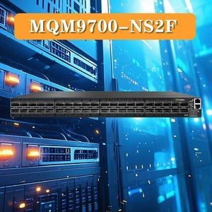 Vlan Ondersteuning Mqm9700-HS2f Mqm9700-Ns2r Quantum-2 Ndr Infiniband Switch 400GB/S Mellanox Geavanceerde Technologie