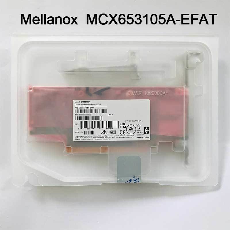 het Netwerkkaart connectX-6 van 100g mcx653105a-EFAT Mellanox VPI-Adapter voor Server