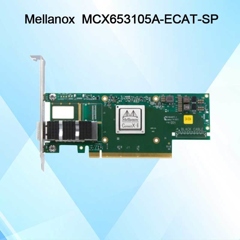 Nvidia MCX653105A-Ecat-Sp Connectx6 Single-Port Osfp56 EDR 100GB/S Vpi Infiniband Netwerkkaart