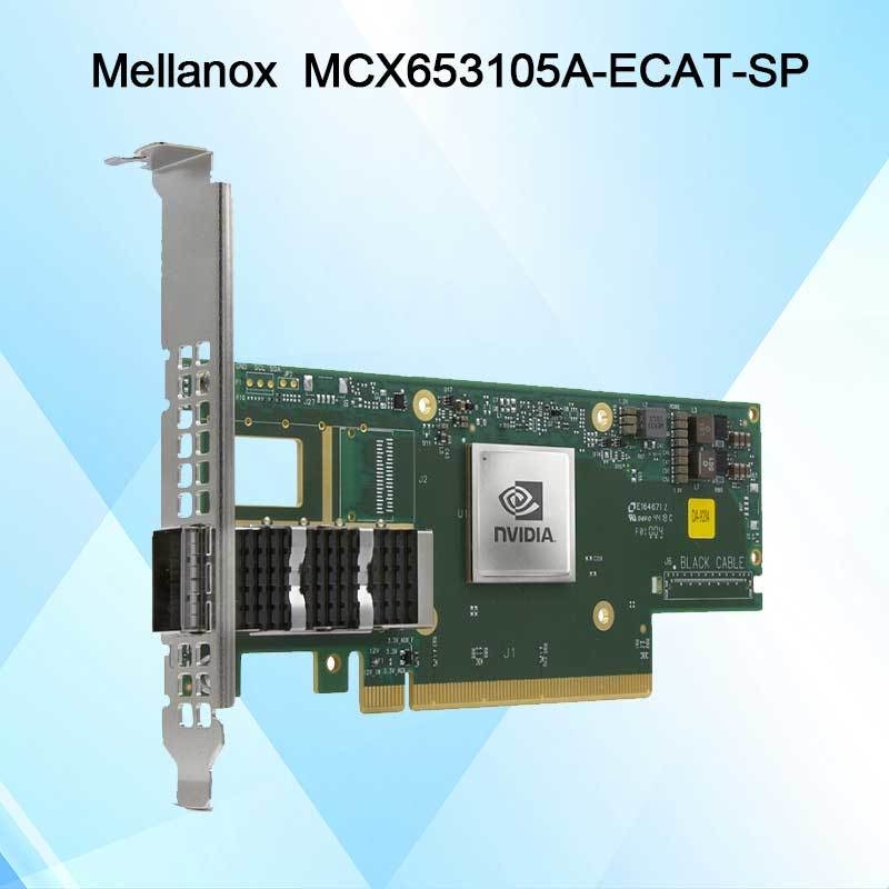 Nvidia MCX653105A-Ecat-Sp Connectx6 Single-Port Osfp56 EDR 100GB/S Vpi Infiniband Netwerkkaart