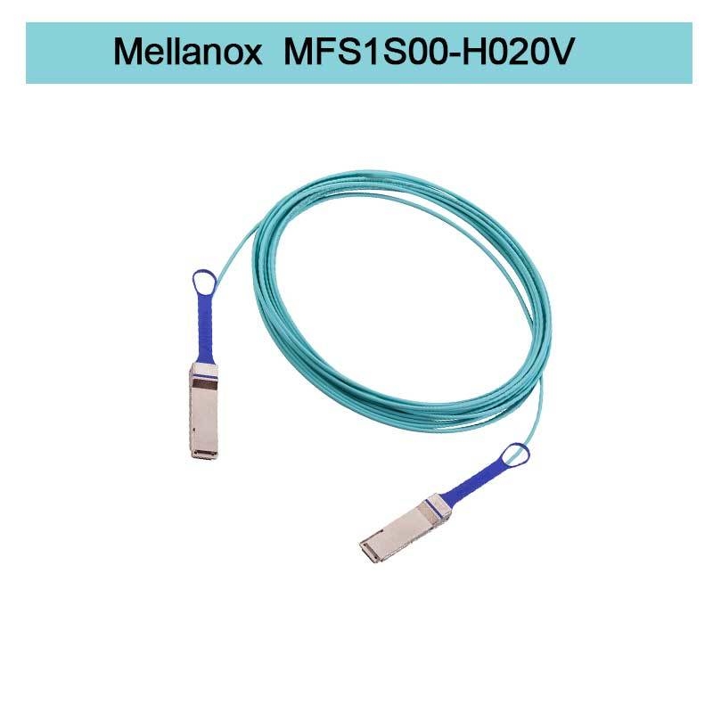 MFS1S00-H020V(980-9I45T-00H020) Mellanox AOC-kabel Ethernet 200GbE QSFP56 Actieve Optische Kabel infiniband kabels