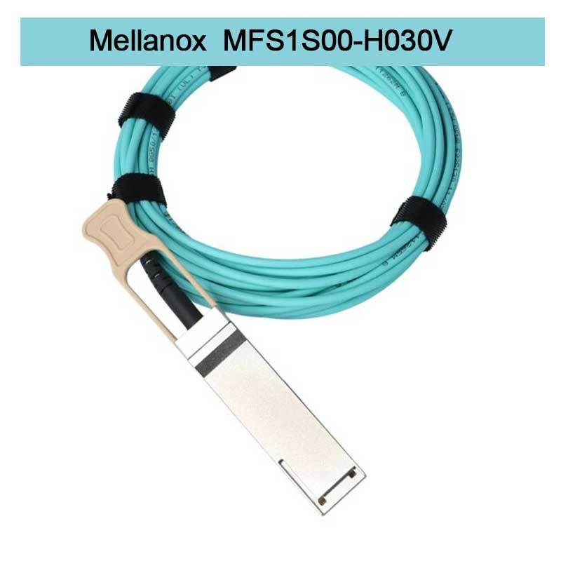 MFS1S00-H030V(980-9I440-00H030)  Aoc Netwerkkabel IB HDR Tot 200 Gb/S QSFP56 30m 200GBase-AOC QSFP56 Naar QSFP56