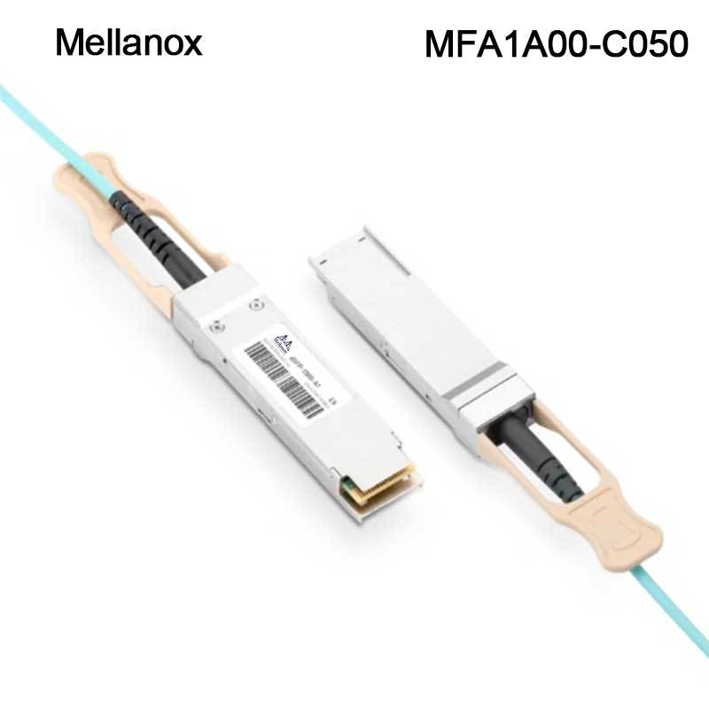 QSFP LSZH Mellanox AOC Actieve Optische Kabel MFA1A00-C050 100GbE 50m nieuw en origineel