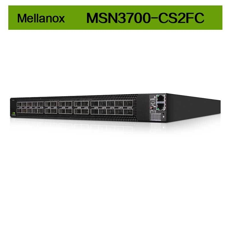 Cumulus Linux 2 AC PSUs Mellanox Netwerkschakelaar MSN3700 - de Havens van CS2FC 100GbE 1U 32 QSFP28