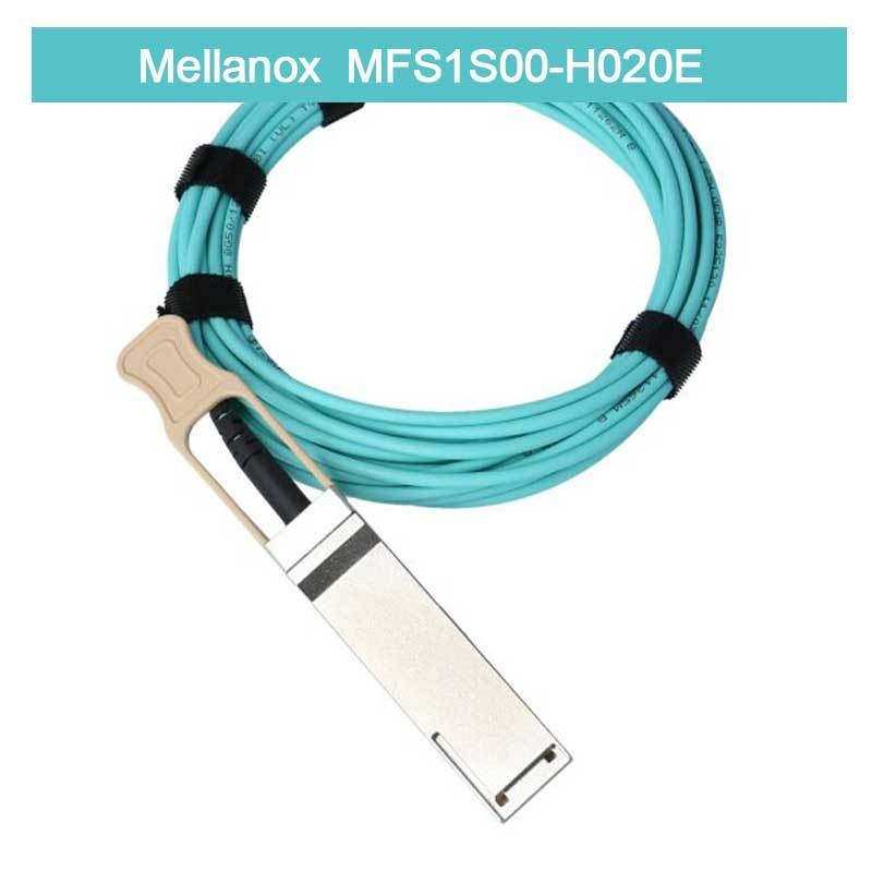 Mellanox AOC-kabel met lage latentie MFS1S00-H020E Splitterkabel Ethernet 200GbE naar 2x100GbE 20m
