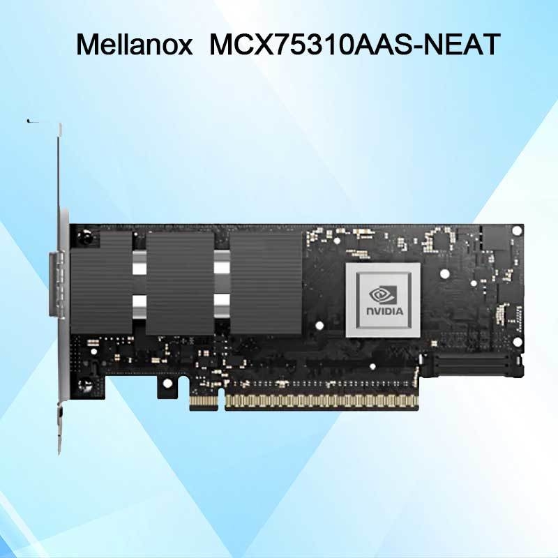 Nvidia Connectx-7 Adapter MCX75310aas-Neat (900-9X766-003N-SQ0) Single-Port Osfp Infiniband: Ndr 400GB/S (Standaardsnelheid) Ethernet: 400gbe