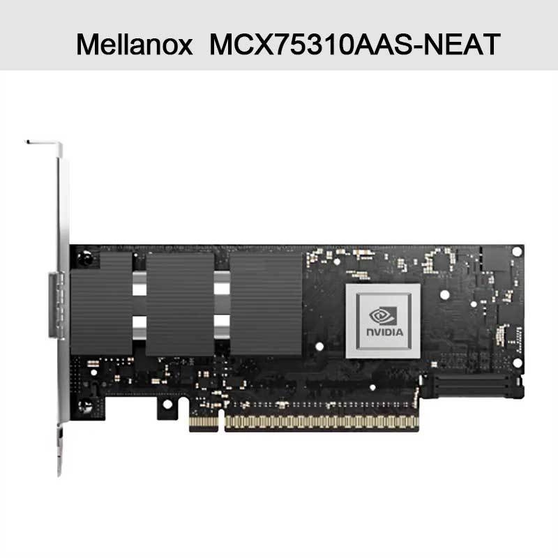Nvidia Connectx-7 Adapter MCX75310aas-Neat (900-9X766-003N-SQ0) Single-Port Osfp Infiniband: Ndr 400GB/S (Standaardsnelheid) Ethernet: 400gbe