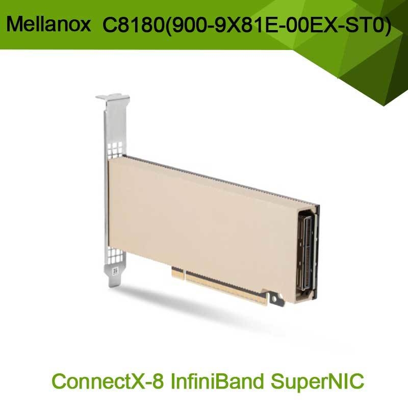 Nvidia Connectx-8 Adapter C8180 (900-9X81E-00EX-ST0) Single-Cage Osfp Infiniband: 800 gbs Xdr Ib