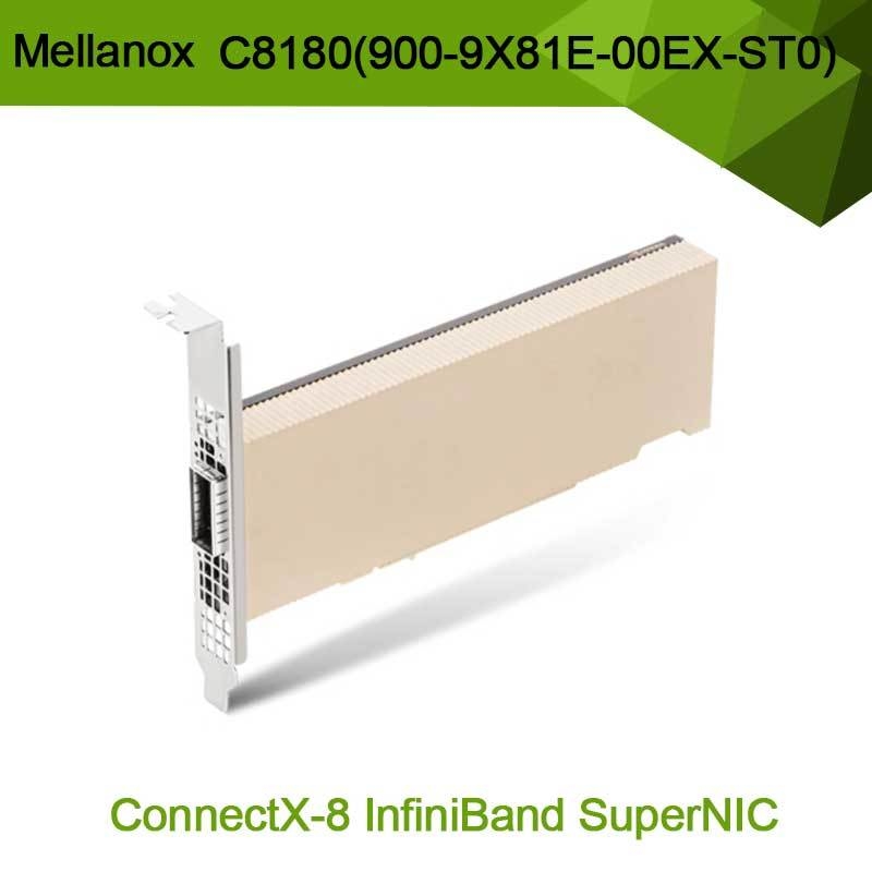Nvidia Connectx-8 Adapter C8180 (900-9X81E-00EX-ST0) Single-Cage Osfp Infiniband: 800 gbs Xdr Ib