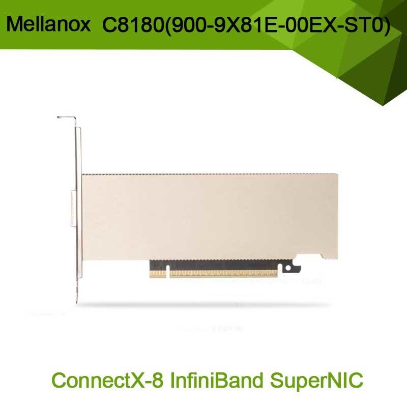 Nvidia Connectx-8 Adapter C8180 (900-9X81E-00EX-ST0) Single-Cage Osfp Infiniband: 800 gbs Xdr Ib