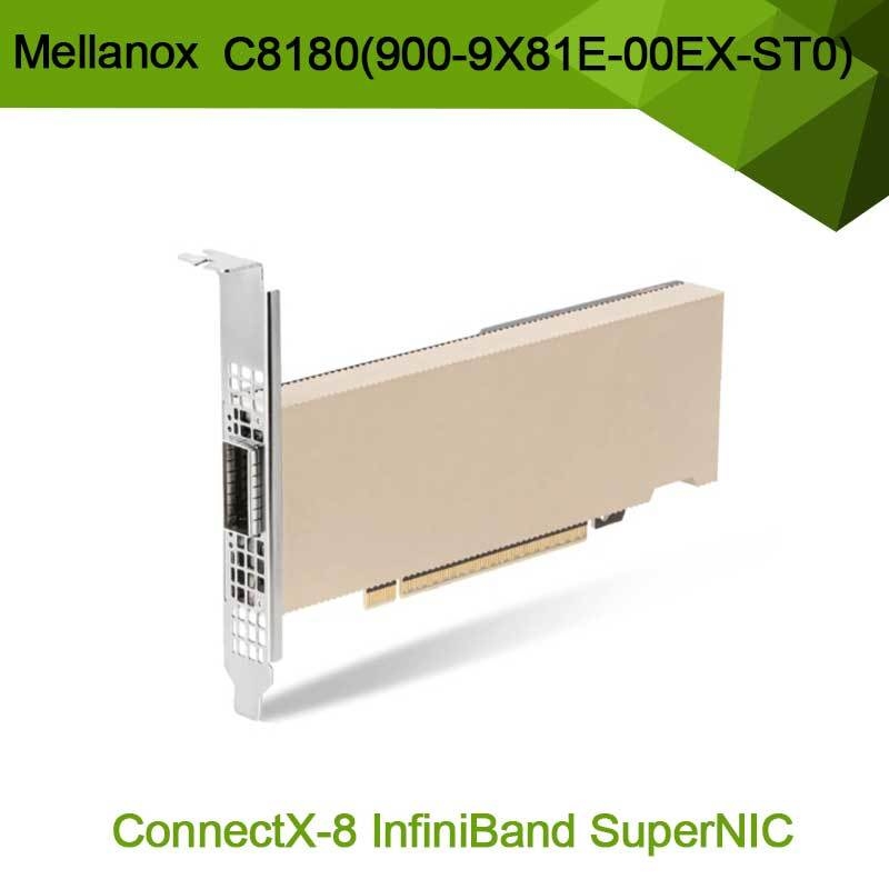 Nvidia Connectx-8 Adapter C8180 (900-9X81E-00EX-ST0) Single-Cage Osfp Infiniband: 800 gbs Xdr Ib