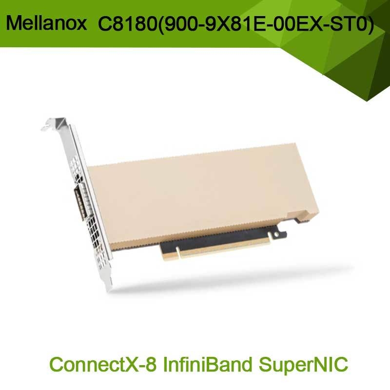 Nvidia Connectx-8 Adapter C8180 (900-9X81E-00EX-ST0) Single-Cage Osfp Infiniband: 800 gbs Xdr Ib