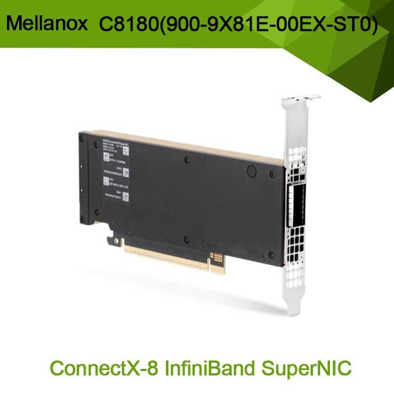 Nvidia Connectx-8 Adapter C8180 (900-9X81E-00EX-ST0) Single-Cage Osfp Infiniband: 800 gbs Xdr Ib