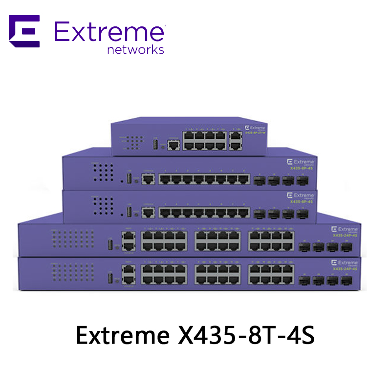Extreme X435-8t-4s Serie High-Performance Netwerkswitch voor Naadloze Connectiviteit
