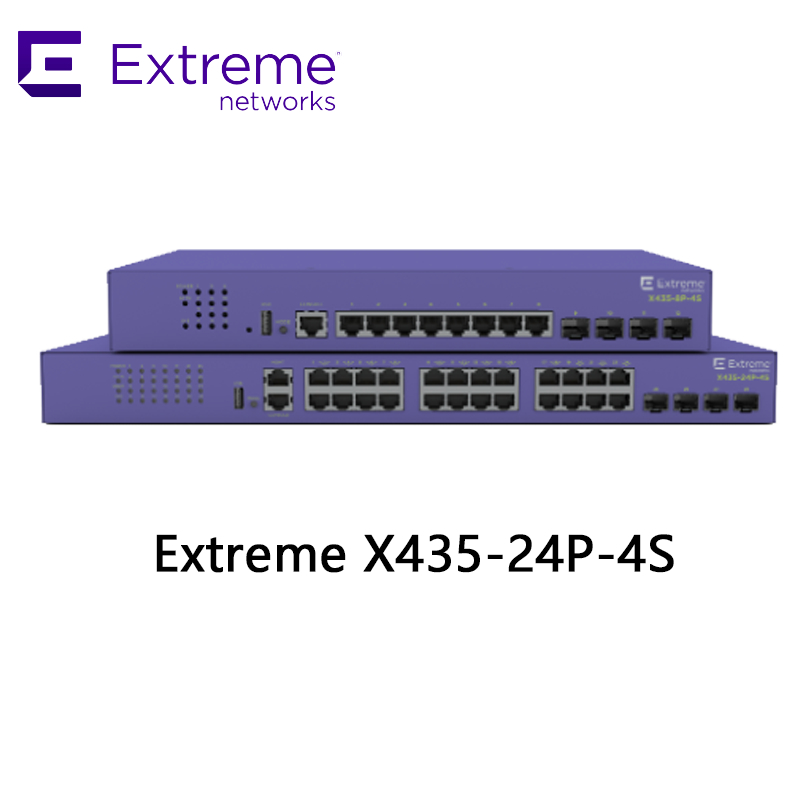 24P Extreme Networks X435 AVB Switch X435 4S 68Gbps 50,6Mpps nieuw en origineel