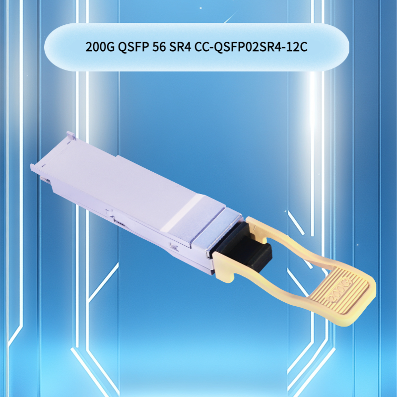 200 g Qsfp56 Sr4 Optische Transceiver 100m op Om4 / 70m op Om3 Glasvezel High-Performance Computing Interconnect voor Data Centers