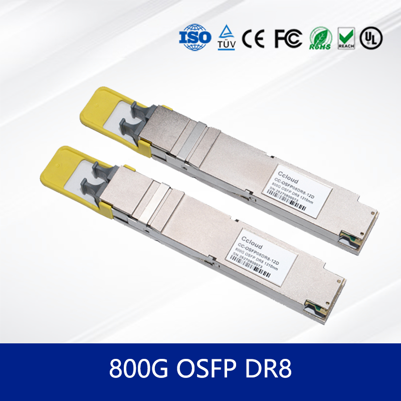 Betrouwbare optische transceivermodule 800G OSFP DR8 Transceiver voor hoogwaardige gegevensoverdracht