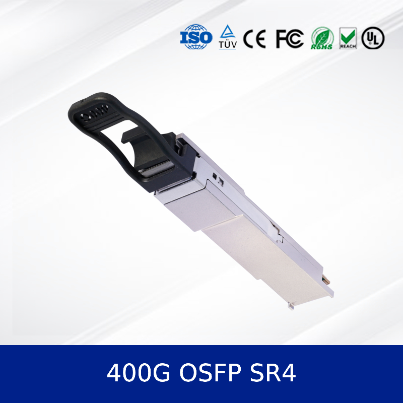 Hoge snelheid 400G QSFP112 SR4 optische transceivermodule