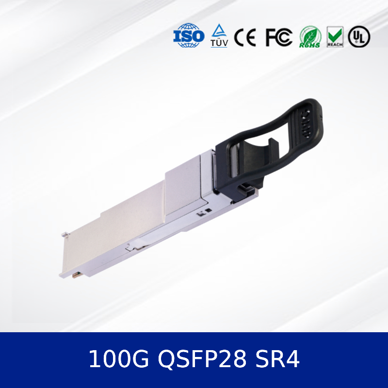QSFP-100G-SR4 100GBASE-SR4 QSFP28 Optische Transceiver Module 850nm 100m DOM MPO-12 MMF Glasvezel Transceivers
